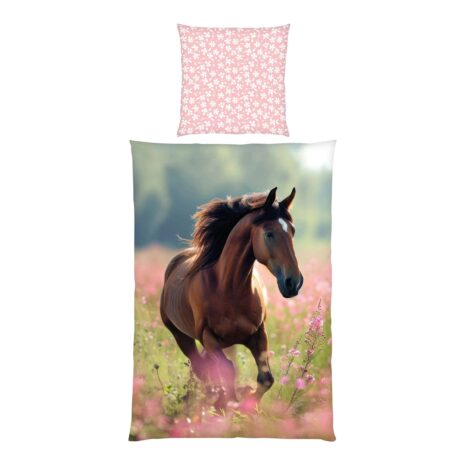 Herding Renforcé Wende-Bettwäsche Pferd 80x80 / 135x200 cm Herding Renforcé Wende-Bettwäsche Pferd 80x80 / 135x200 cm