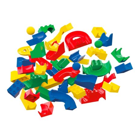 Hubelino Kugelbahn Bahnelemente Set 128-tlg.