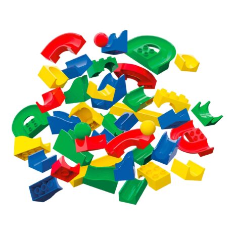 Hubelino Kugelbahn Bahnelemente Set 55-tlg.