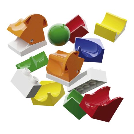 Hubelino Kugelbahn Erweiterung Weiche 43-tlg. Hubelino Kugelbahn Erweiterung Weiche 43-tlg.