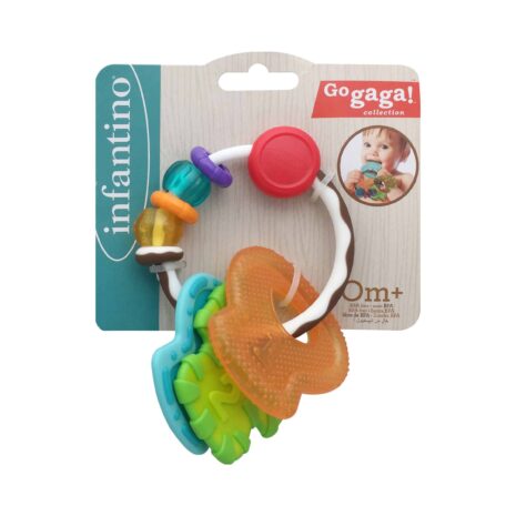 Infantino Rassel mit Beißring Schlüssel Go gaga Infantino Rassel mit Beißring Schlüssel Go gaga