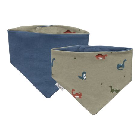 Jacob`S 2er-Pack Dreieckstücher Waffelpiqué Dino