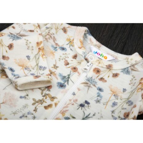 Joha Woll-Overall mit Klappfuß Blumen