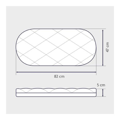 Julius Zöllner Matratze Dr. Lübbe Premium für Stubenwagen Maxi 82x47 cm