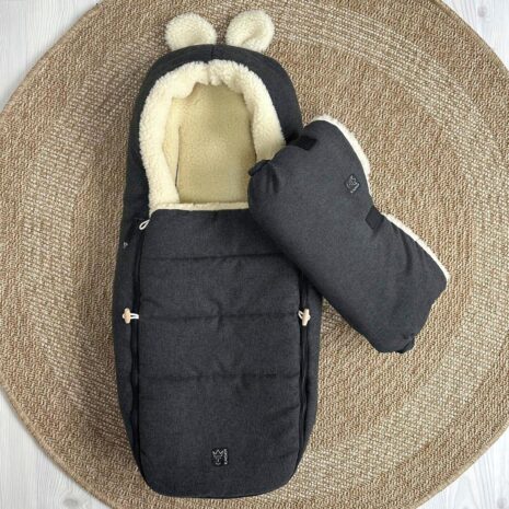 Kaiser Handwärmer HOODY MAUS WOOL schwarz