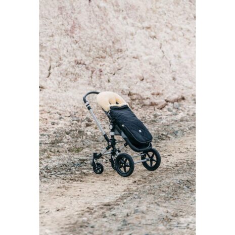 Kaiser Lammfellfußsack CLASSIC schwarz