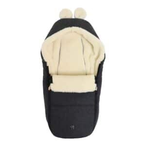 Kaiser Winterfußsack HOODY MAUS WOOL für Babyschalen grau