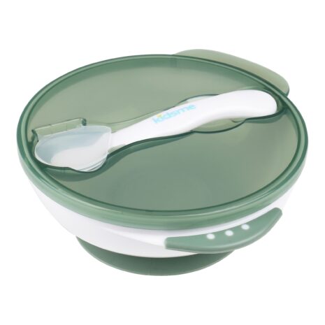 Kidsme Breischale mit Saugfuß und Wärmesensorlöffel