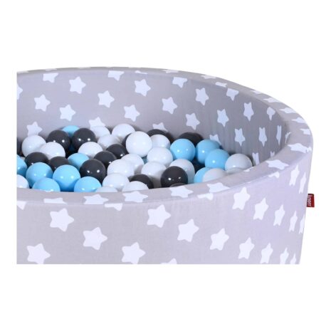Knorrtoys Bällebad soft - Grey white stars mit 300 Bällen Knorrtoys Bällebad soft - Grey white stars mit 300 Bällen