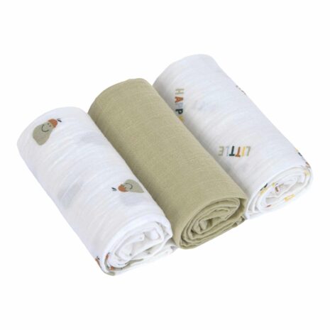 Lässig 3er-Pack Mullwindeln 60x60 cm