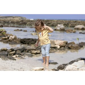 Lässig Capri-Schwimmleggings mit Windeleinsatz und UV-Schutz