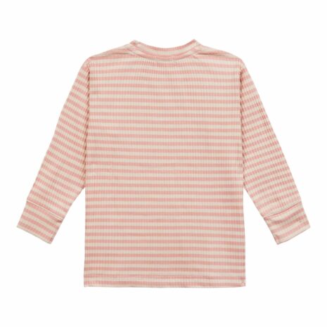 Lässig Shirt langarm Rippqualität Ringel Kirschen Little Gang