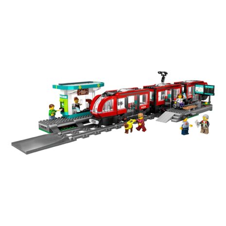 Lego® City 60423 Straßenbahn mit Haltestelle