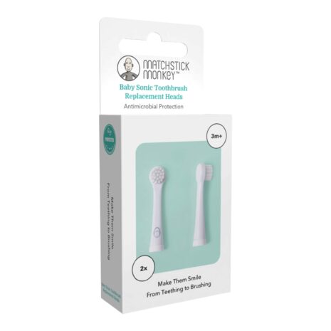 Matchstick Monkey 4er-Pack Bürstenköpfe für Schallzahnbürste