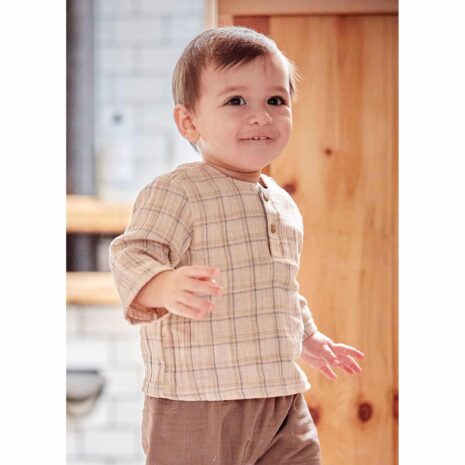 Maximo Musselin-Hemd langarm Karo