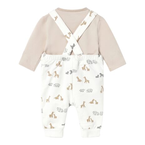 Mayoral 2-tlg. Set Shirt langarm und Latzhose Safari