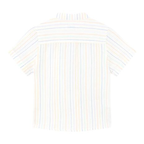 Mayoral Hemd kurzarm Stehkragen Leinenanteil Ringel Mayoral Hemd kurzarm Stehkragen Leinenanteil Ringel