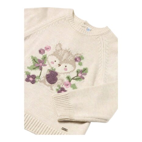 Mayoral Strickpullover Eichhörnchen Blumen Mayoral Strickpullover Eichhörnchen Blumen