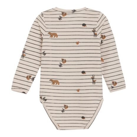 Minymo Body langarm Ringel Tiere Minymo Body langarm Ringel Tiere