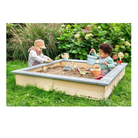 Muddy Buddy® Sandkasten Highway Hero mit Spielstraße und Staufächern
