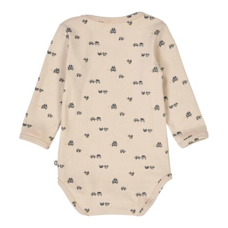 Müsli Body langarm Autos Rippqualität