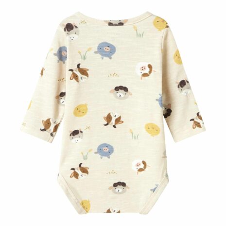 Name It Body langarm Farmtiere