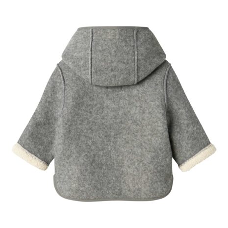 Name It Jacke mit Kapuze Wollwalk-Optik Teddyfell