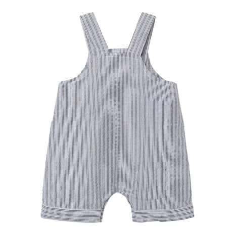 Name It Seersucker-Latzhose kurz Ringel