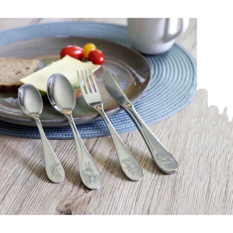 P:Os Peppa Pig 4-tlg. Edelstahl Besteckset P:Os Peppa Pig 4-tlg. Edelstahl Besteckset
