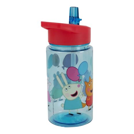 P:Os Trinkflasche mit integriertem Strohhalm Peppa Pig
