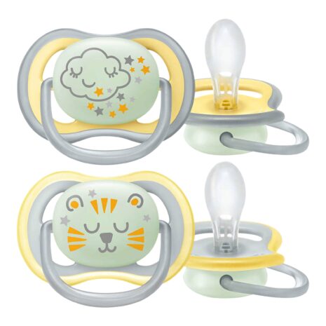 Philips Avent 2er-Pack Schnuller Ultra Air nachtleuchtend 18M+ SCF376/01 Philips Avent 2er-Pack Schnuller Ultra Air nachtleuchtend 18M+ SCF376/01