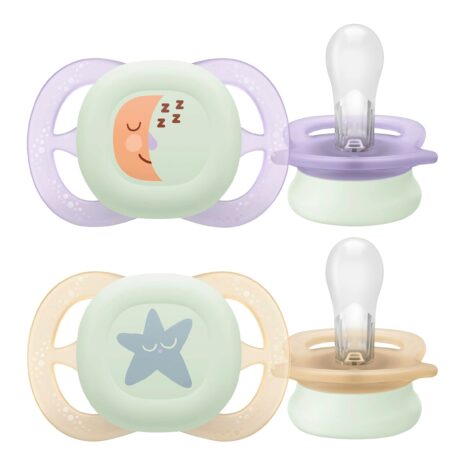 Philips Avent 2er-Pack Schnuller ultra start night