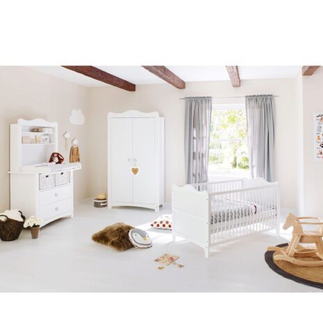Pinolino 3-tlg. Babyzimmer Florentina breit mit Regal