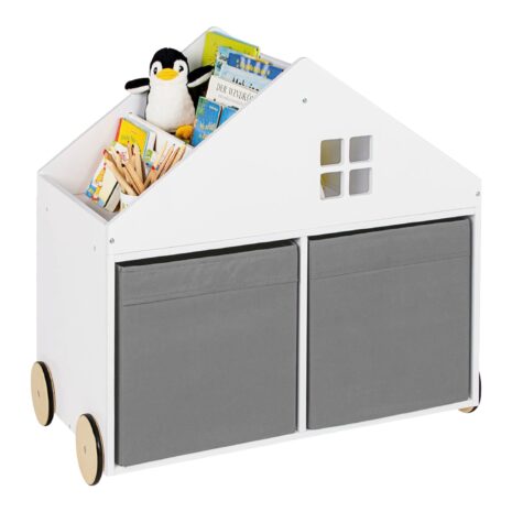Pinolino Bücherregal Haus mit Rollen