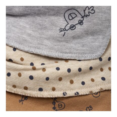 Pippi 3er-Pack Dreieckstücher Autos Punkte