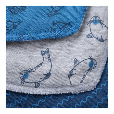 Pippi 3er-Pack Dreieckstücher Fahrzeuge Seelöwen