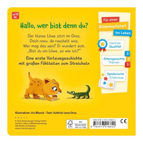 Ravensburger Mein erstes Vorlesebuch Bist du ein Löwe?