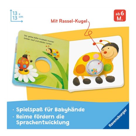 Ravensburger Pappbilderbuch Meine bunten Ri-Ra-Rasseltiere