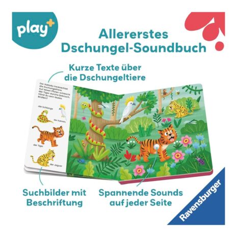 Ravensburger Play+ Mein allererstes Soundbuch Im Dschungel Ravensburger Play+ Mein allererstes Soundbuch Im Dschungel