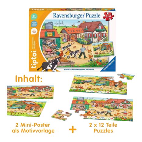 Ravensburger Tiptoi Puzzle für kleine Entdecker - Bauernhof