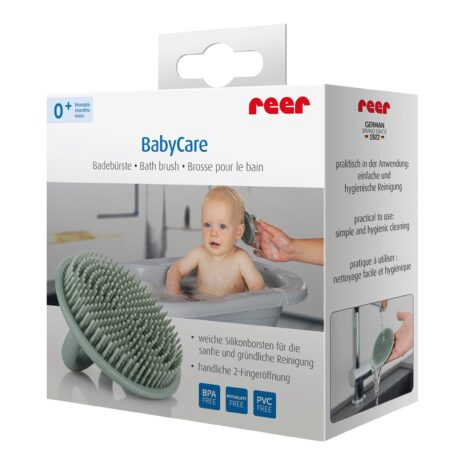 Reer Bade- und Massagebürste BabyCare gruen