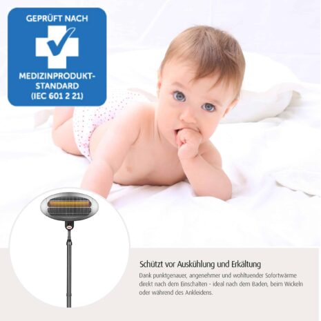 Reer Heizstrahler mit Standfuß