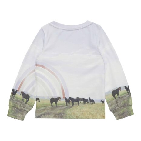 S.Oliver Sweatshirt Pferde Regenbogen
