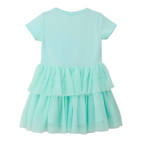 S.Oliver Tüllkleid kurzarm Flamingo