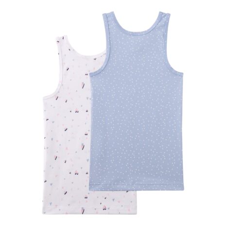 Sanetta 2er-Pack Unterhemden Herzen Punkte