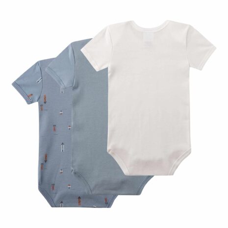 Sanetta 3er-Pack Bodys kurzarm Türme