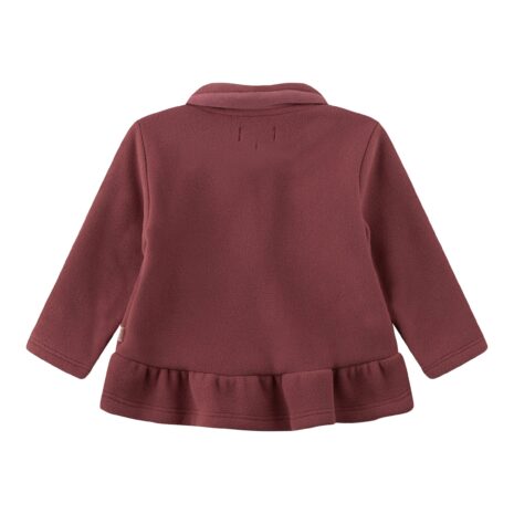 Sanetta Fleecejacke mit Bubikragen Schößchen