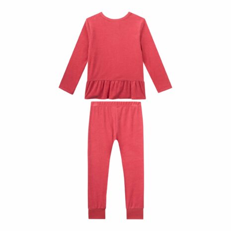 Sanetta Frottee-Schlafanzug Rüsche Blume