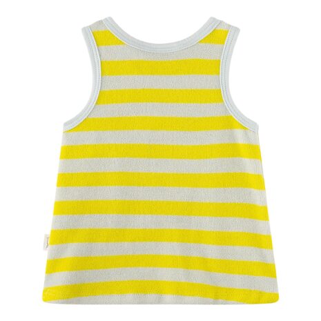 Sanetta Pure Frottee-Kleid ohne Arm Ringel Seepferdchen