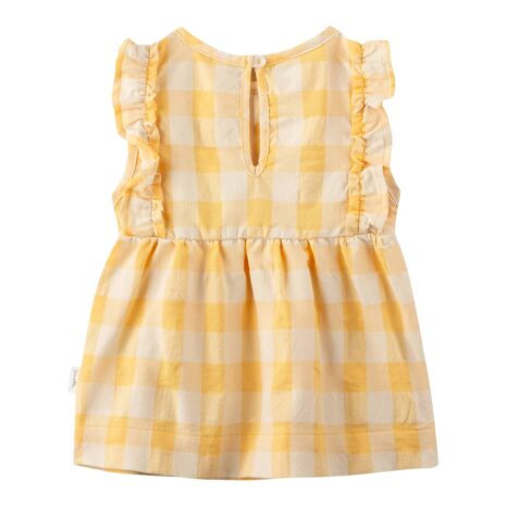 Sanetta Pure Pure Kleid ohne Arm Karo Rüsche